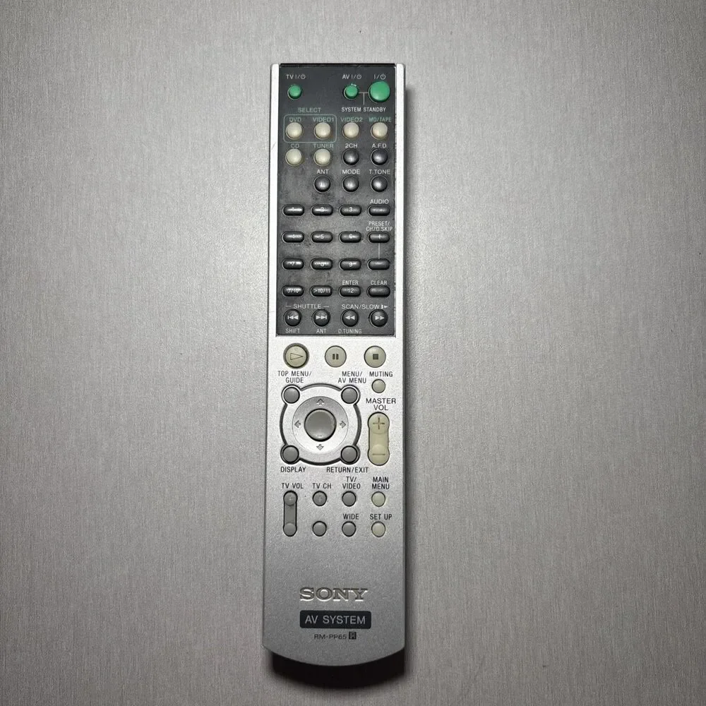 Sony RM-PP65 AV System Remote Control for STR Receivers Home Theater